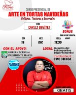 Curso presencial de Arte en Tortas Navideñas