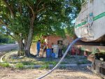 Distribución de agua potable en el distrito de Nueva Asunción